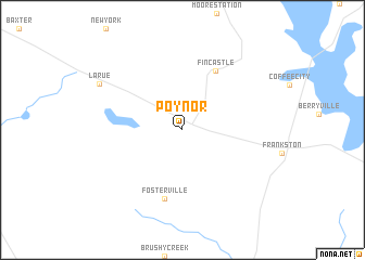 map of Poynor