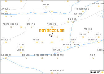 map of Poyrazalan