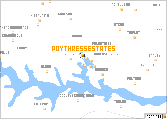 map of Poythress Estates