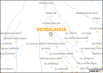 map of Poza de la Vega
