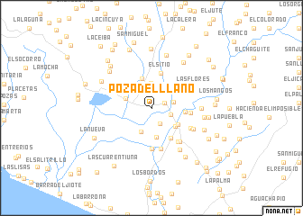 map of Poza del Llano