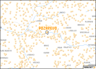 map of Požarevo