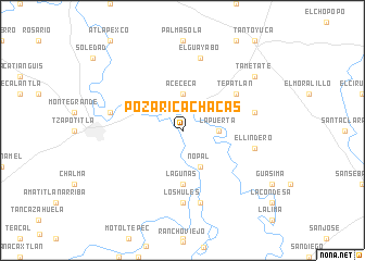 map of Poza Rica Chacas