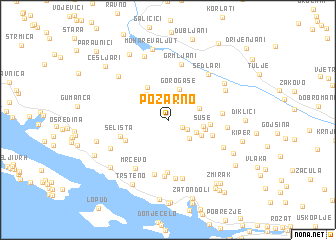 map of Požarno