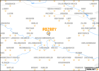 map of Požáry