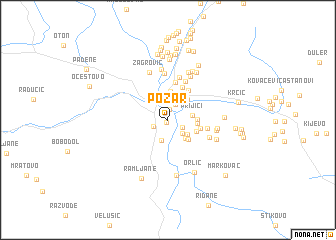 map of Požar