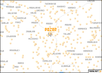 map of Požar