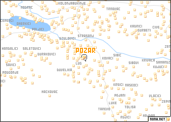 map of Požar