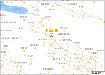 map of Požar