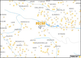 map of Požar