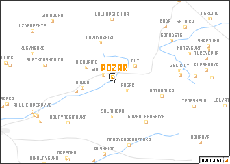 map of Pozar\
