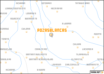map of Pozas Blancas