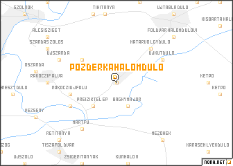 map of Pozderkahalomdůlő