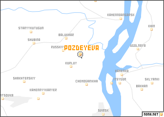 map of Pozdeyeva