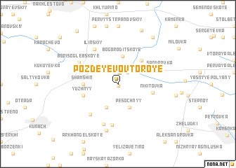 map of Pozdeyevo Vtoroye