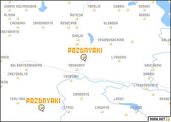 map of Pozdnyaki