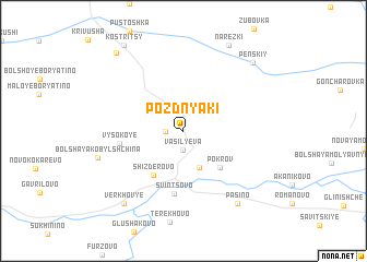 map of Pozdnyaki