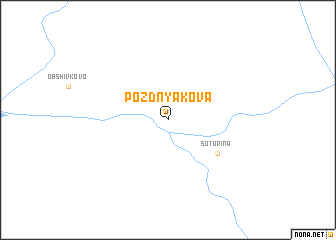 map of Pozdnyakova