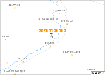 map of Pozdnyakova