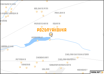 map of Pozdnyakovka