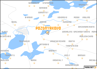 map of Pozdnyakovo