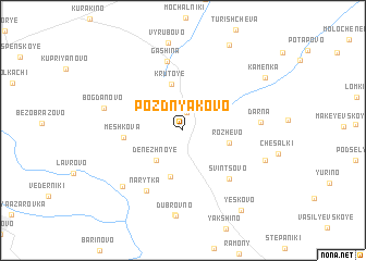 map of Pozdnyakovo