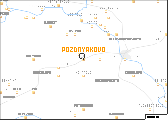 map of Pozdnyakovo