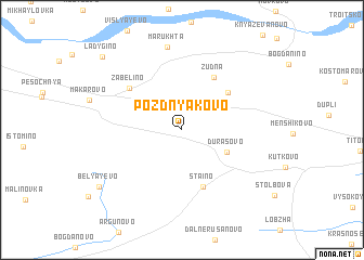 map of Pozdnyakovo