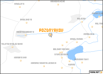 map of Pozdnyakov