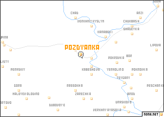 map of Pozdyanka