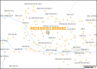 map of Požeški Milanovac