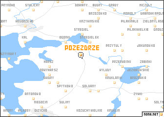 map of Pozezdrze