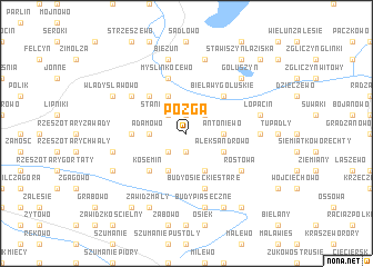 map of Pozga