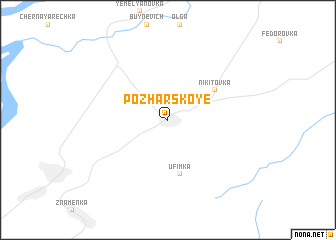 map of Pozharskoye