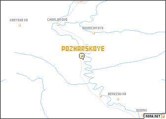 map of Pozharskoye