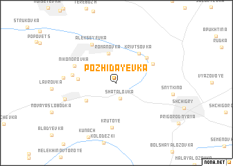 map of Pozhidayevka