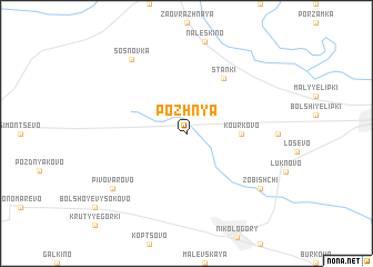 map of Pozhnya