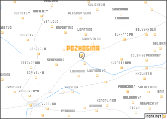 map of Pozhogina