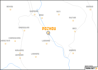 map of Pozhou