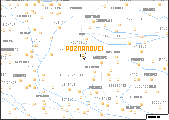 map of Poznanovci