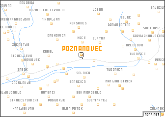 map of Poznanovec