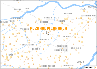 map of Poznanović Mahala