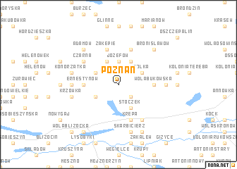 map of Poznań