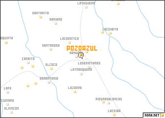 map of Pozo Azul