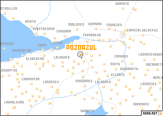 map of Pozo Azul