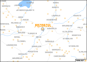 map of Pozo Azul