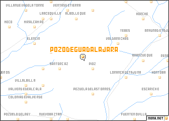 map of Pozo de Guadalajara