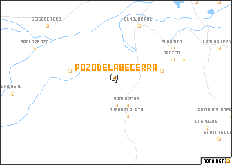 map of Pozo de la Becerra
