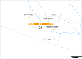 map of Pozo de la Pampa