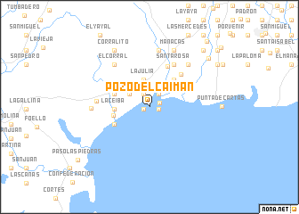 map of Pozo del Caimán